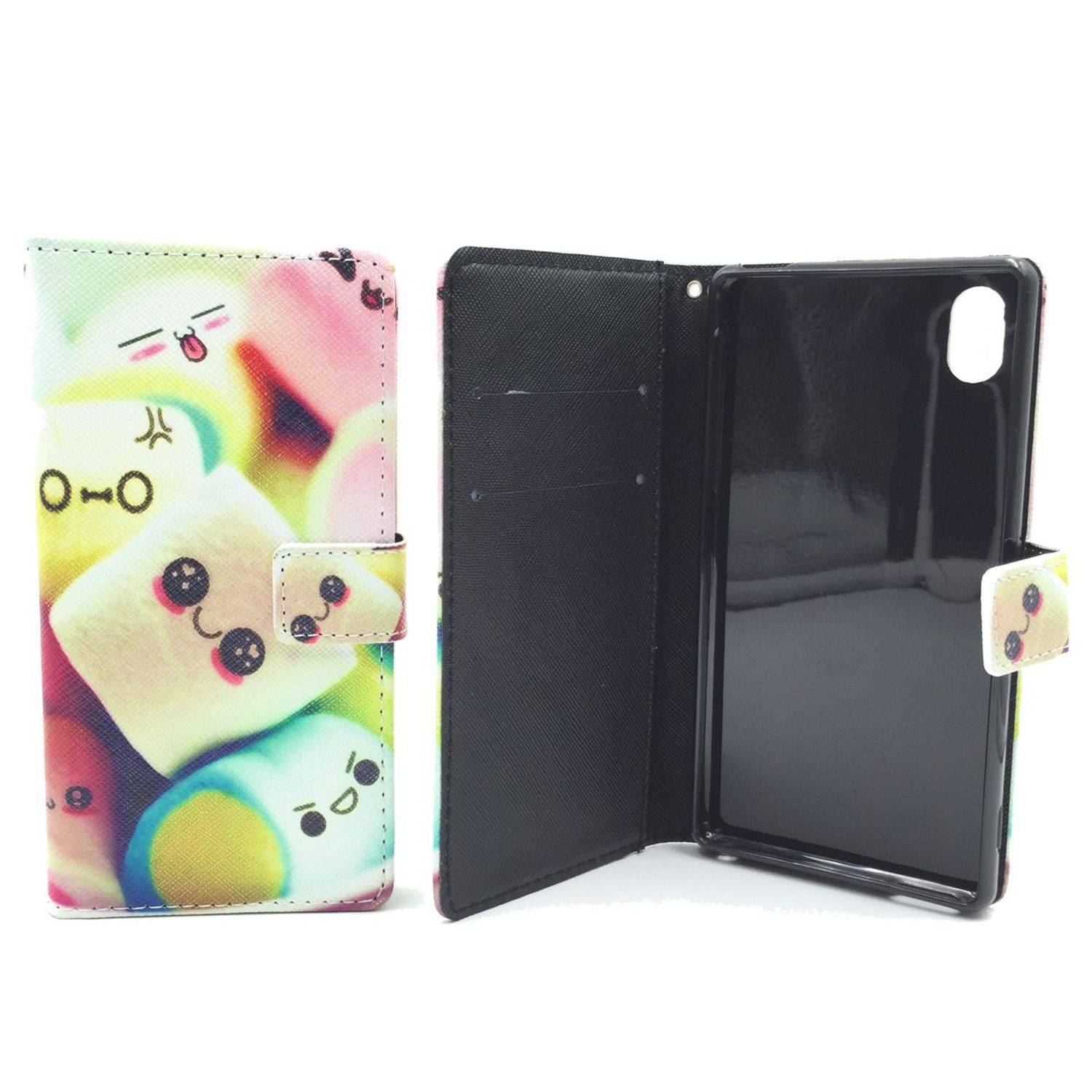 Sony Xperia M4 Aqua Handyhülle Bookcover Mehrfarbig