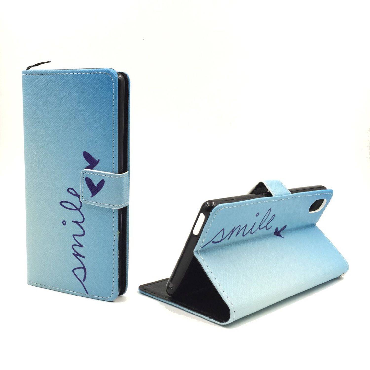 Sony Xperia M4 Aqua Handyhülle Bookcover Blau