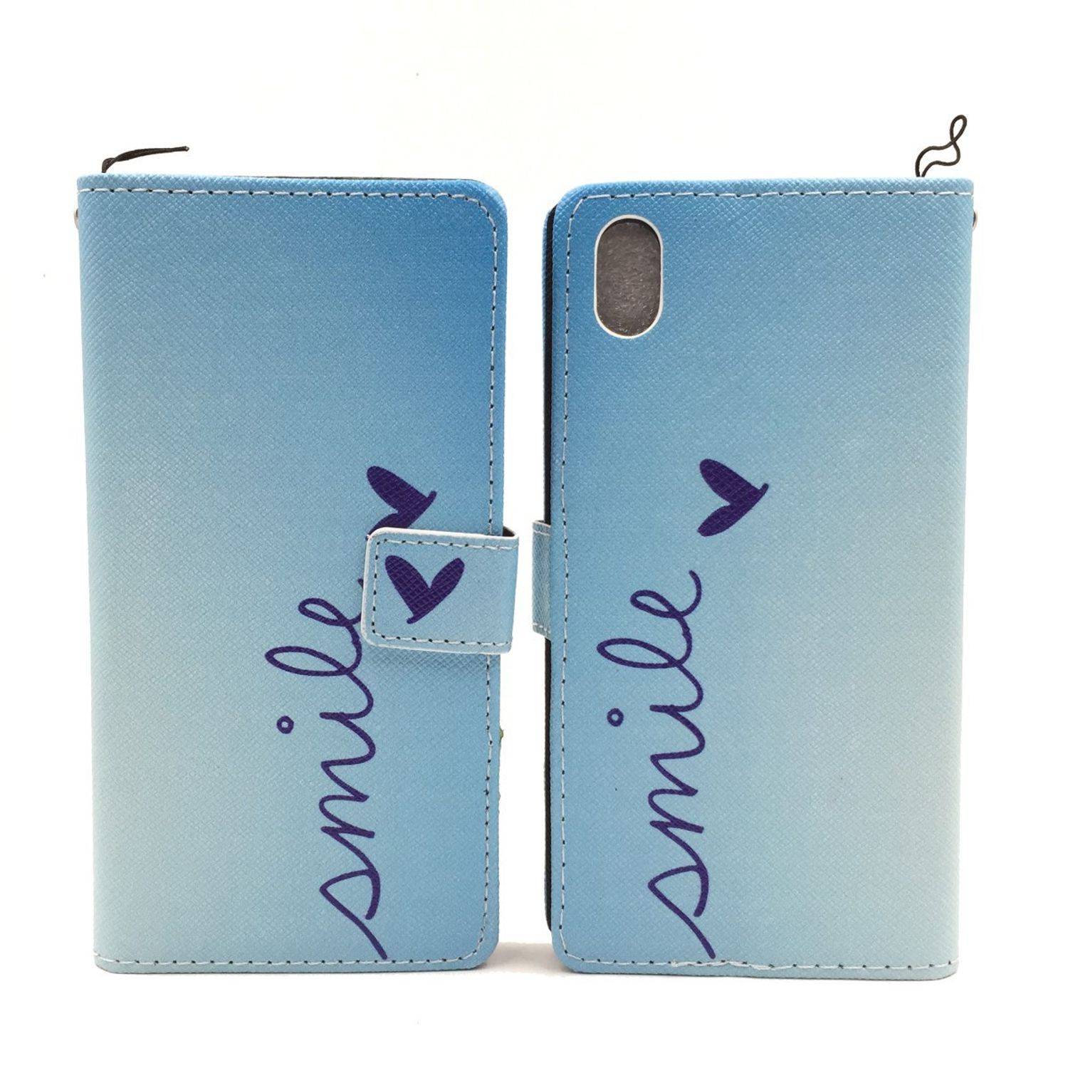 Sony Xperia M4 Aqua Handyhülle Bookcover Blau