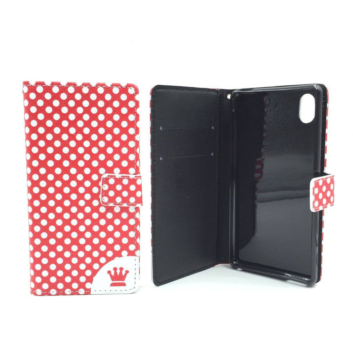 Sony Xperia M4 Aqua Handyhülle Bookcover Rot