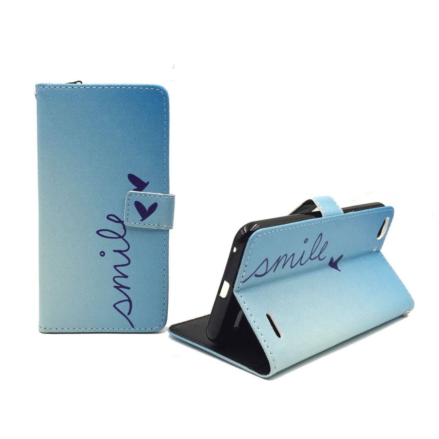 Vodafone Smart Ultra 6 Handyhülle Bookcover Blau