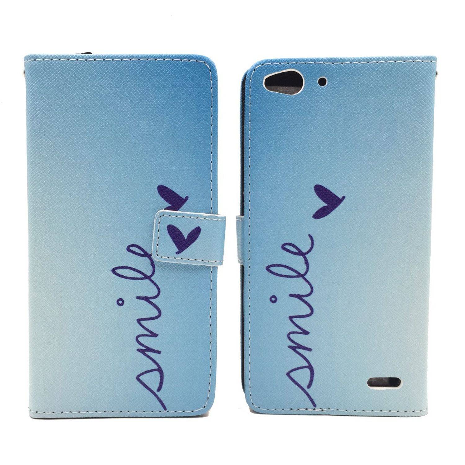 Vodafone Smart Ultra 6 Handyhülle Bookcover Blau