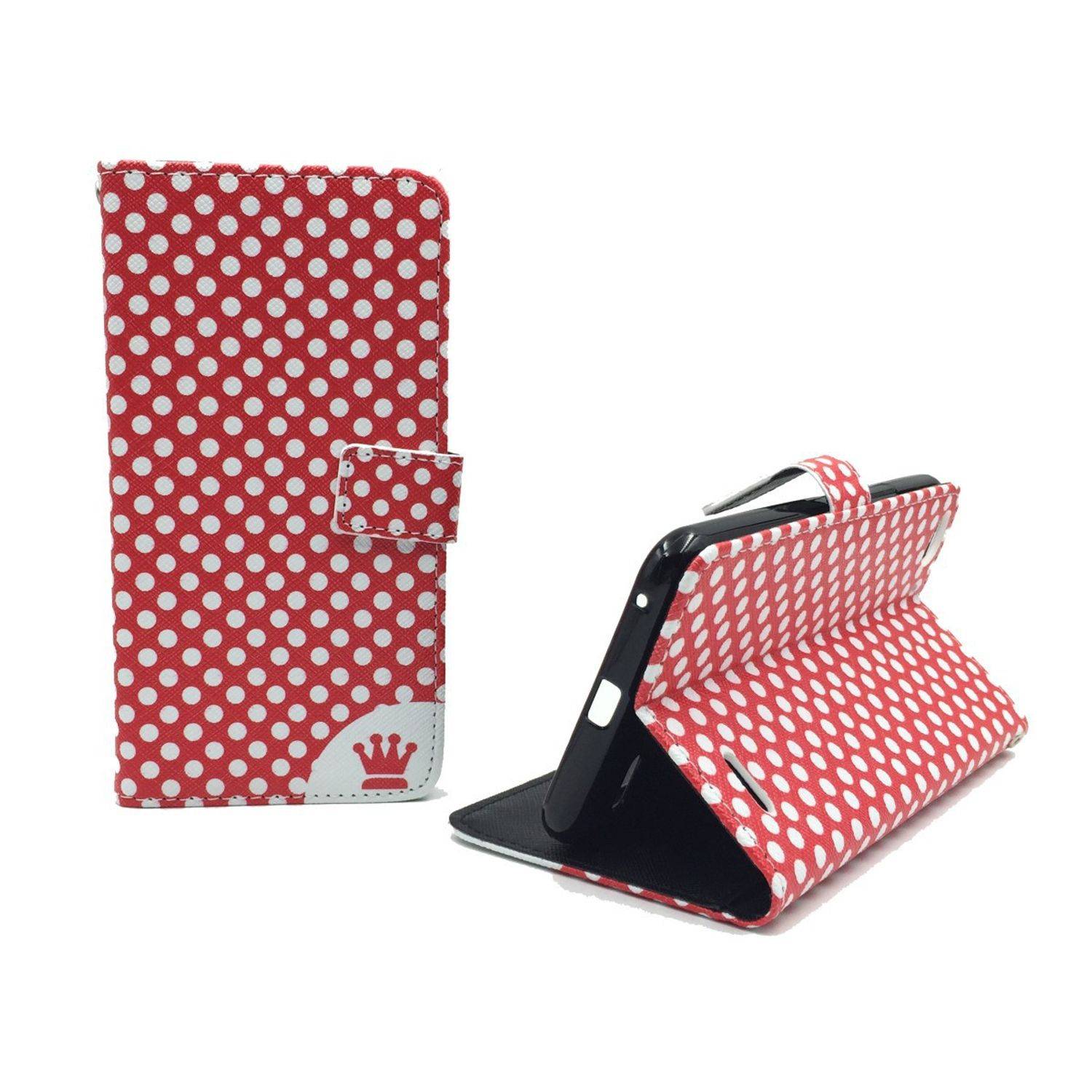 Vodafone Smart Ultra 6 Handyhülle Bookcover Rot