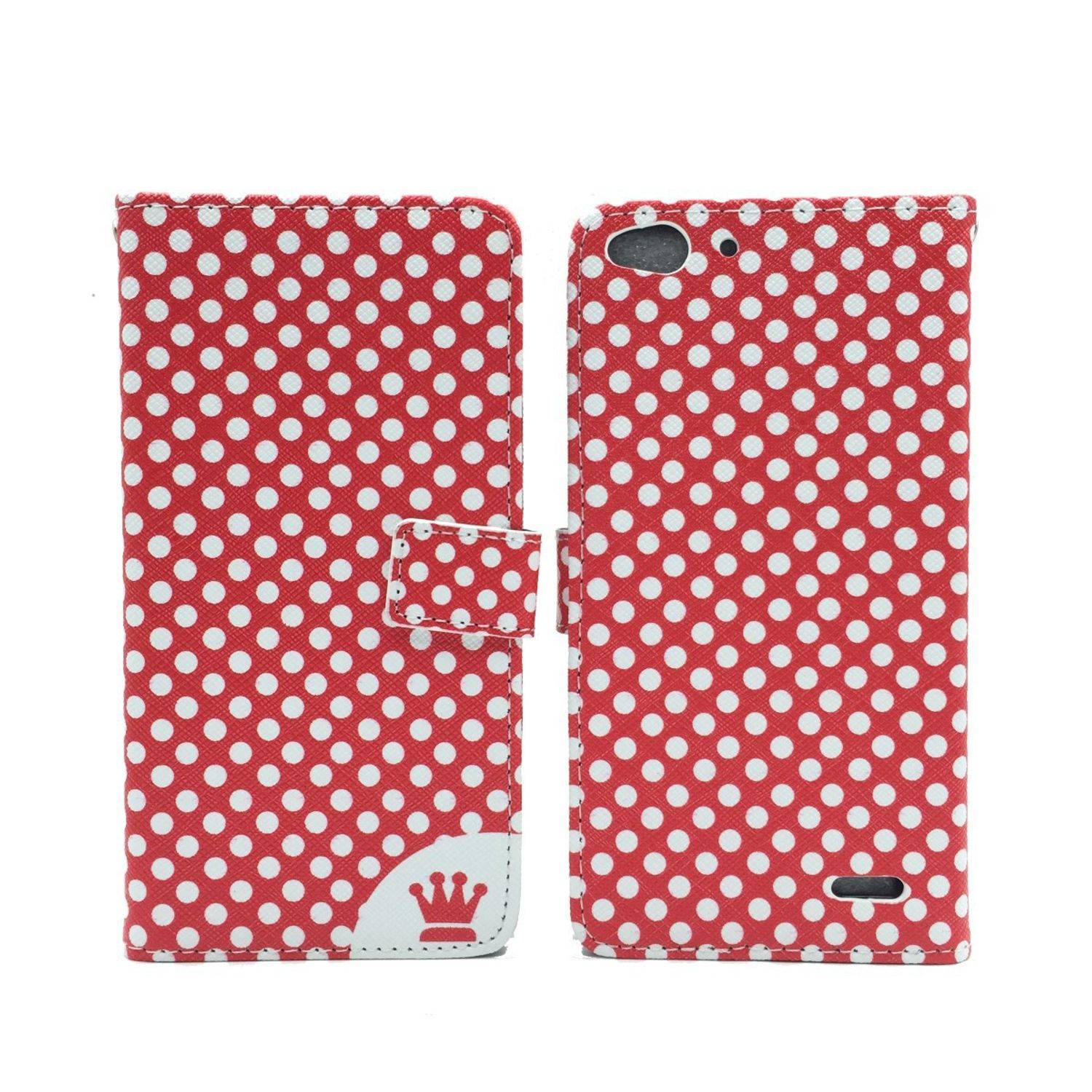 Vodafone Smart Ultra 6 Handyhülle Bookcover Rot