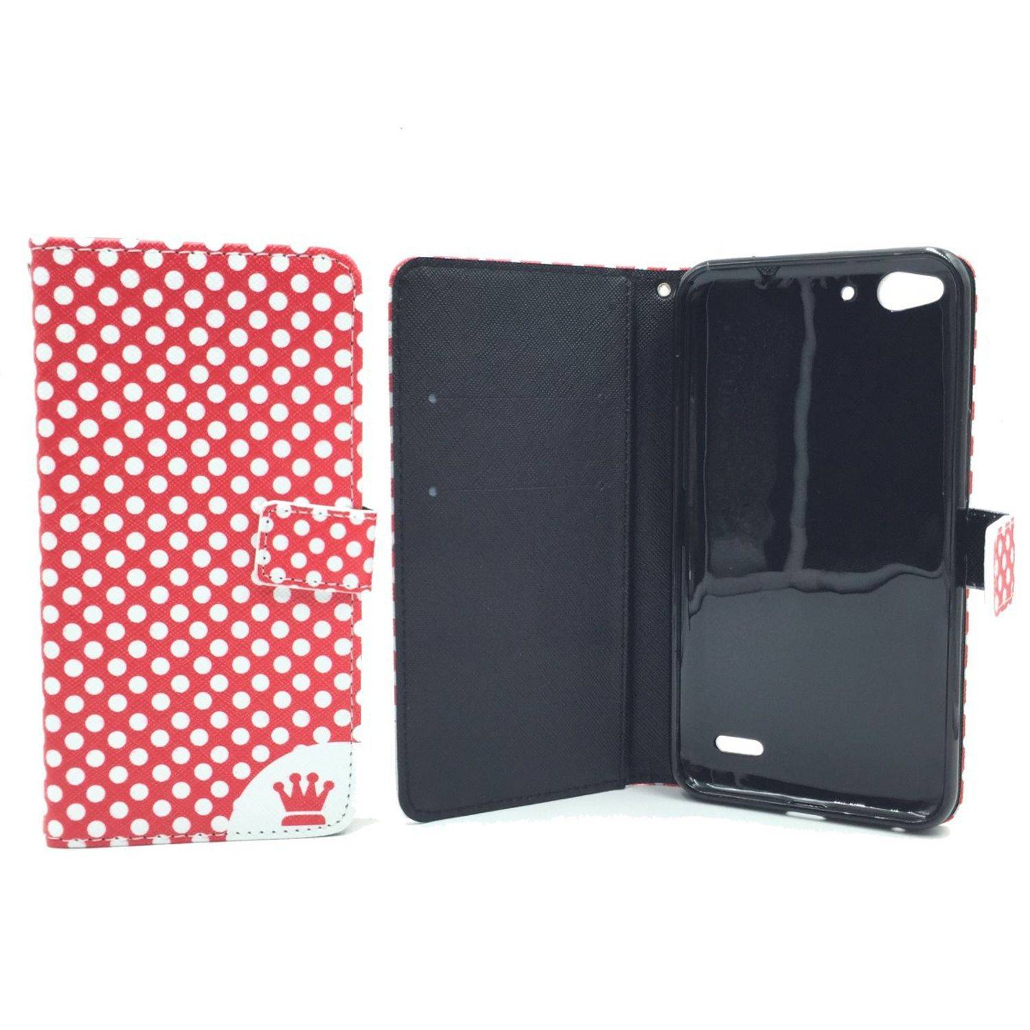 Vodafone Smart Ultra 6 Handyhülle Bookcover Rot