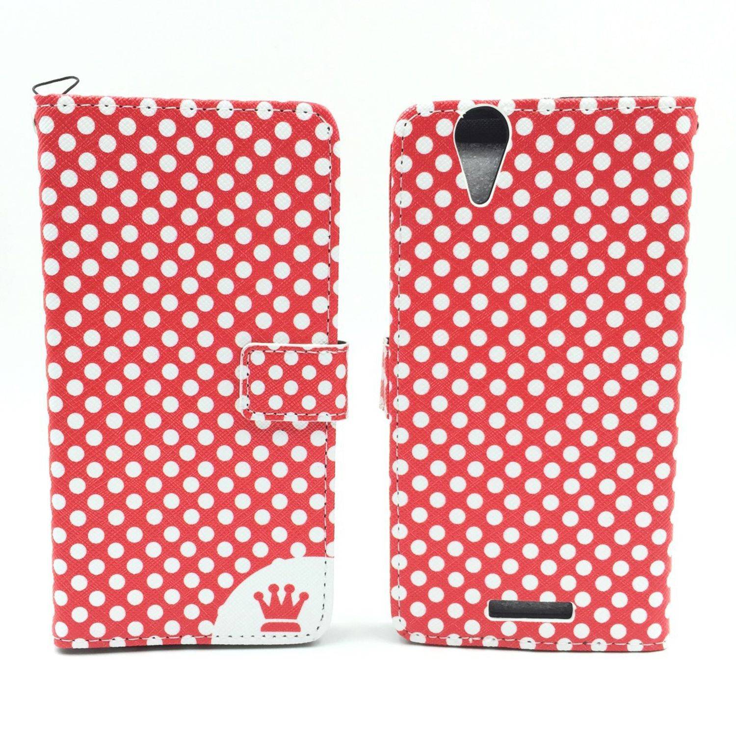 Acer Liquid Z630 Handyhülle Bookcover Rot
