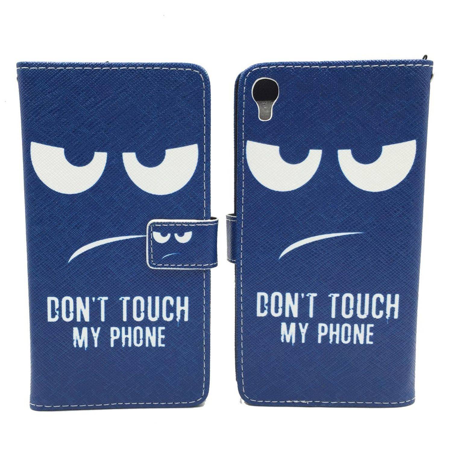 Alcatel Idol 3 5,5 Zoll Handyhülle Bookcover Blau