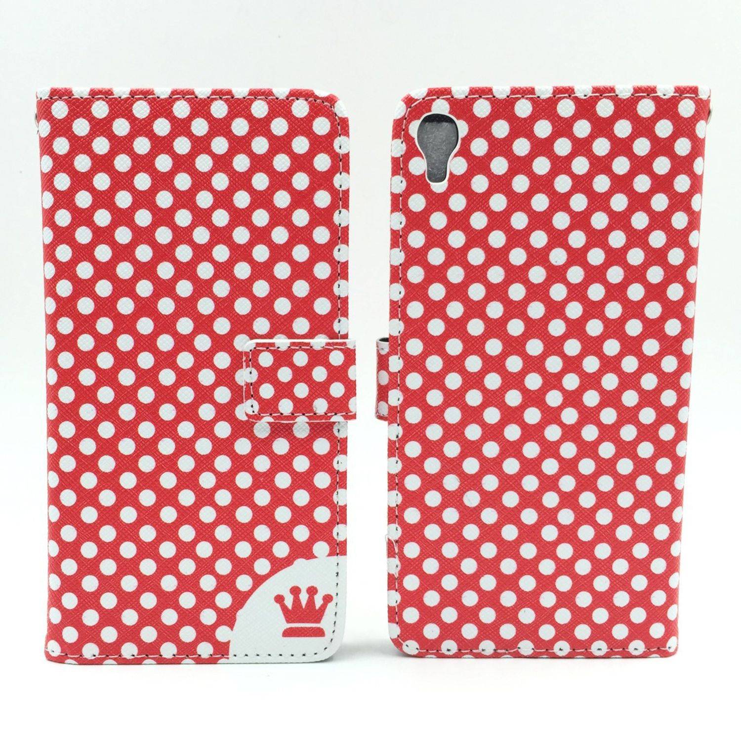 Alcatel Idol 3 5,5 Zoll Handyhülle Bookcover Rot