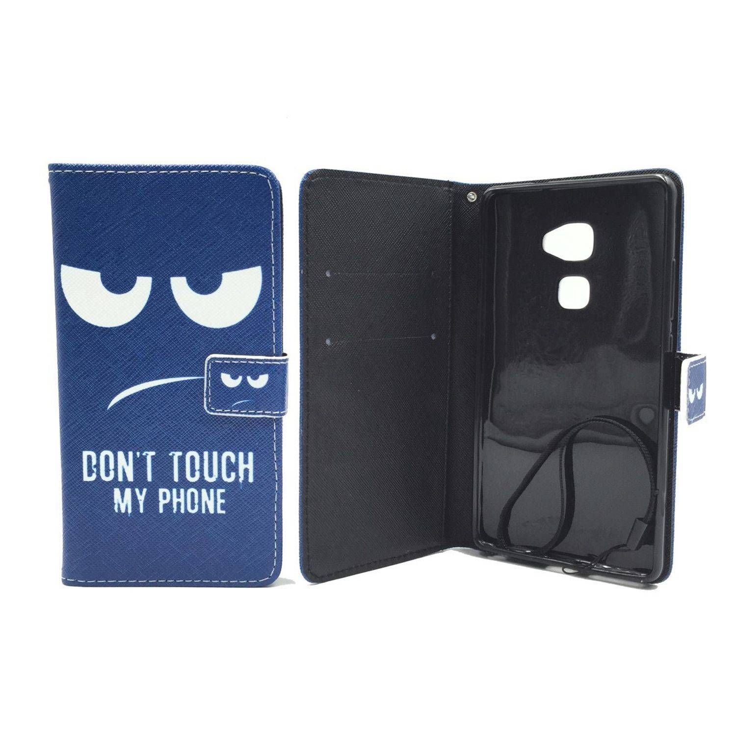 Huawei Mate S Handyhülle Bookcover Blau