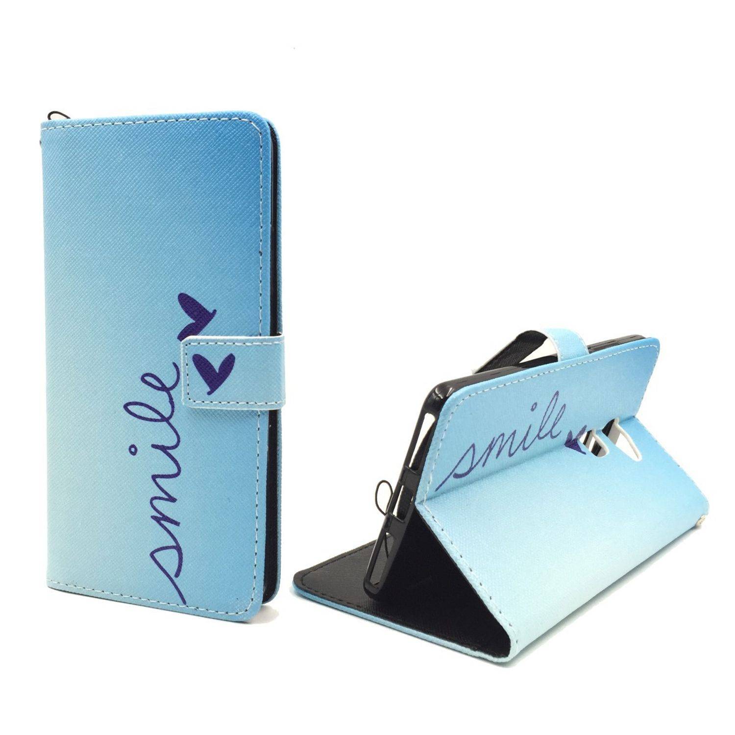 Huawei Mate S Handyhülle Bookcover Blau