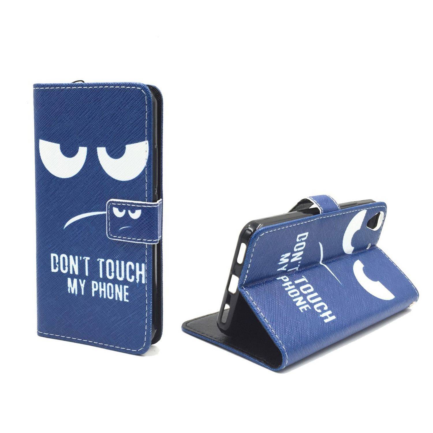 Huawei Y6 Handyhülle Bookcover Blau