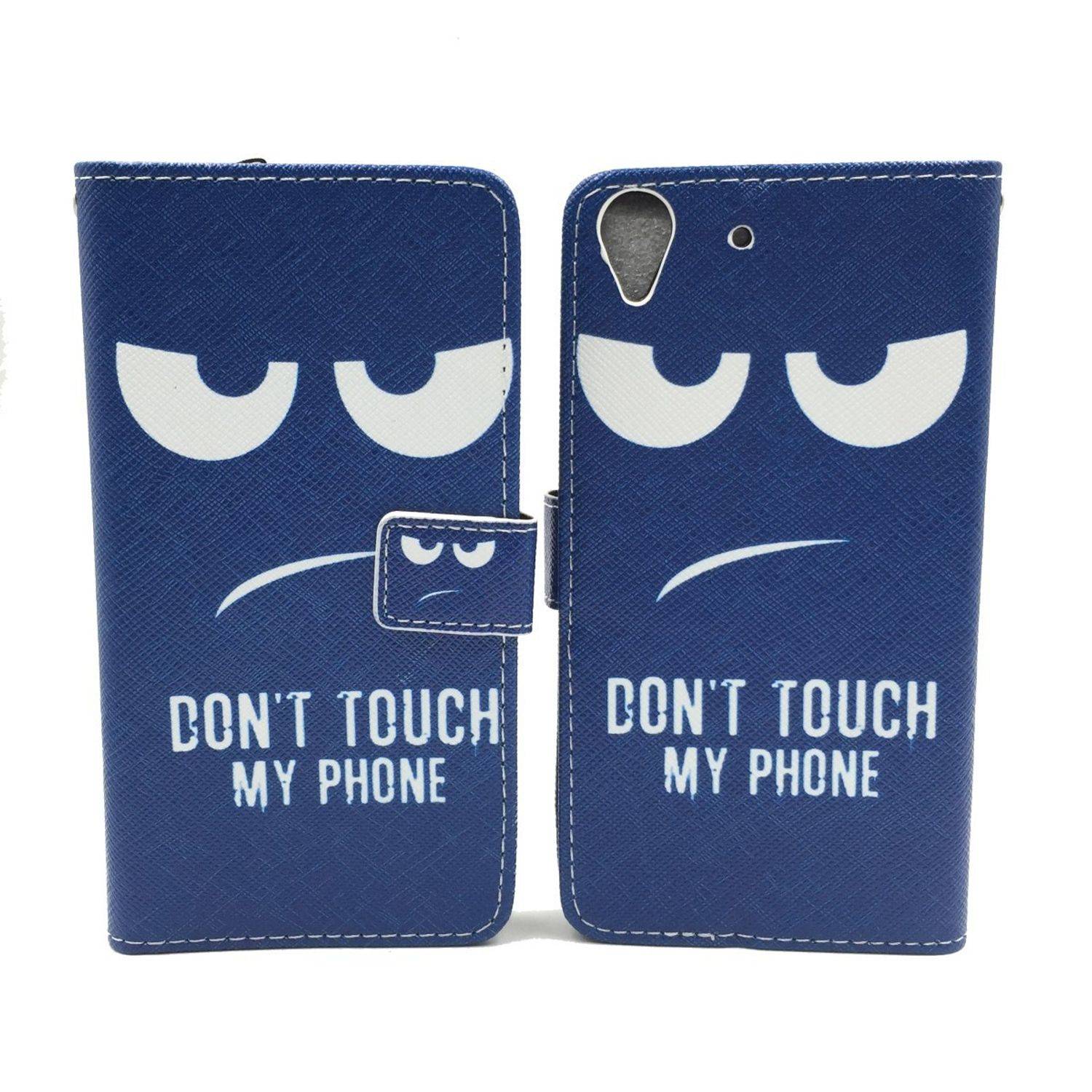 Huawei Y6 Handyhülle Bookcover Blau