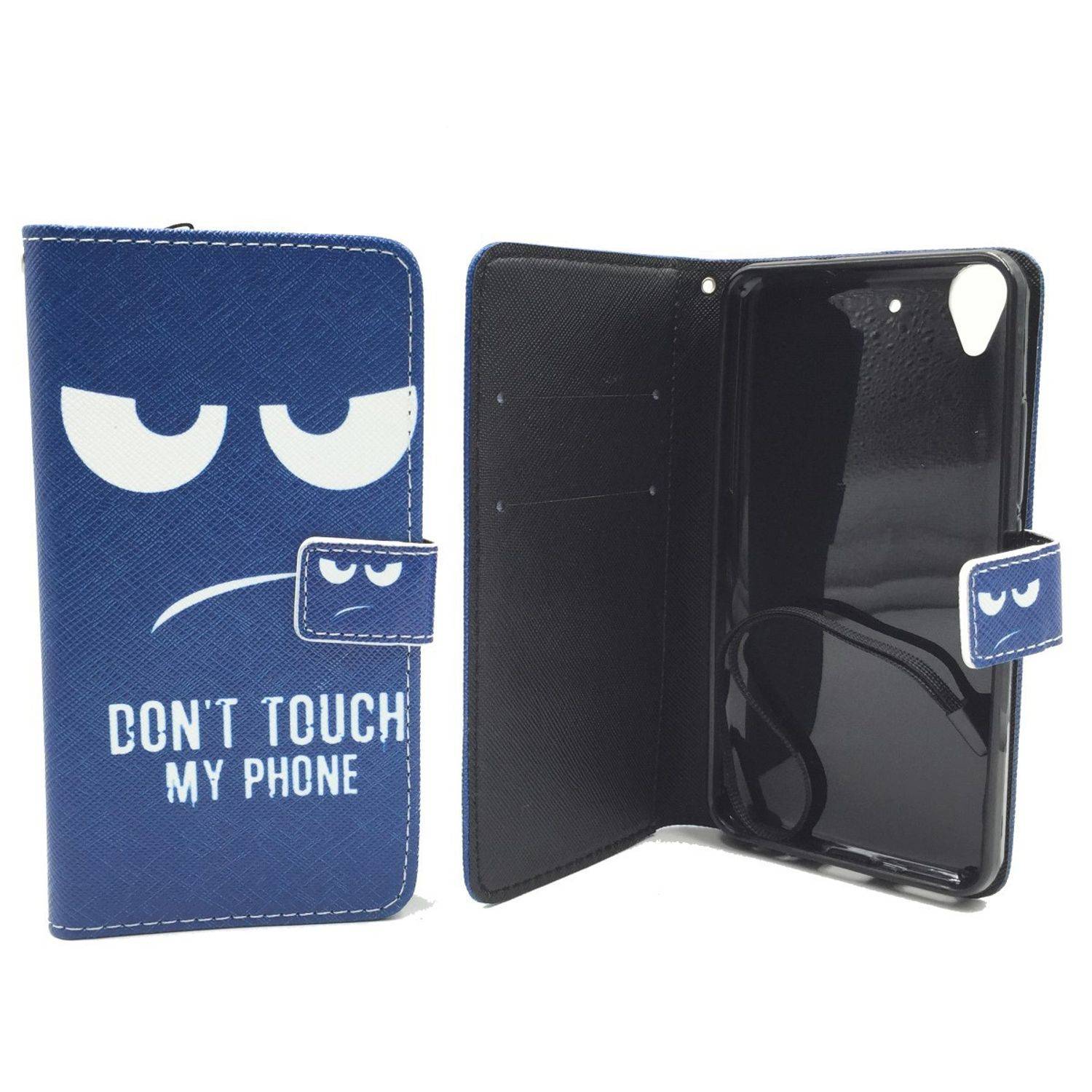 Huawei Y6 Handyhülle Bookcover Blau