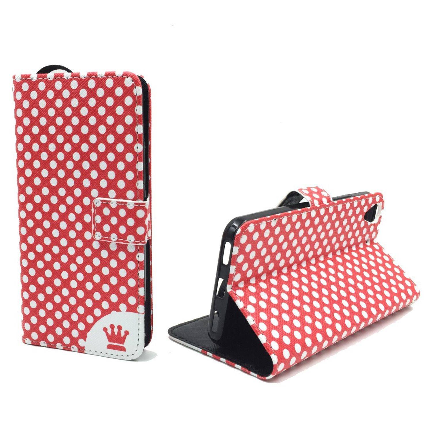 Huawei Y6 Handyhülle Bookcover Rot