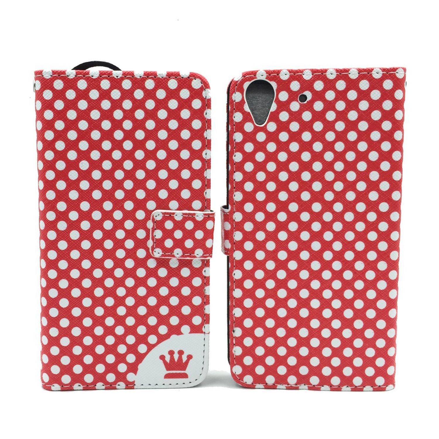 Huawei Y6 Handyhülle Bookcover Rot