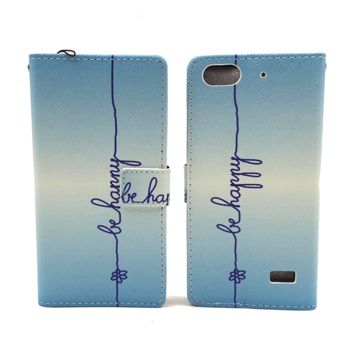 Huawei G Play Mini / Honor 4C Handyhülle Bookcover Blau