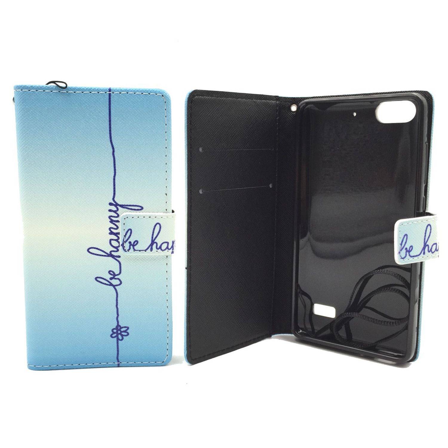 Huawei G Play Mini / Honor 4C Handyhülle Bookcover Blau