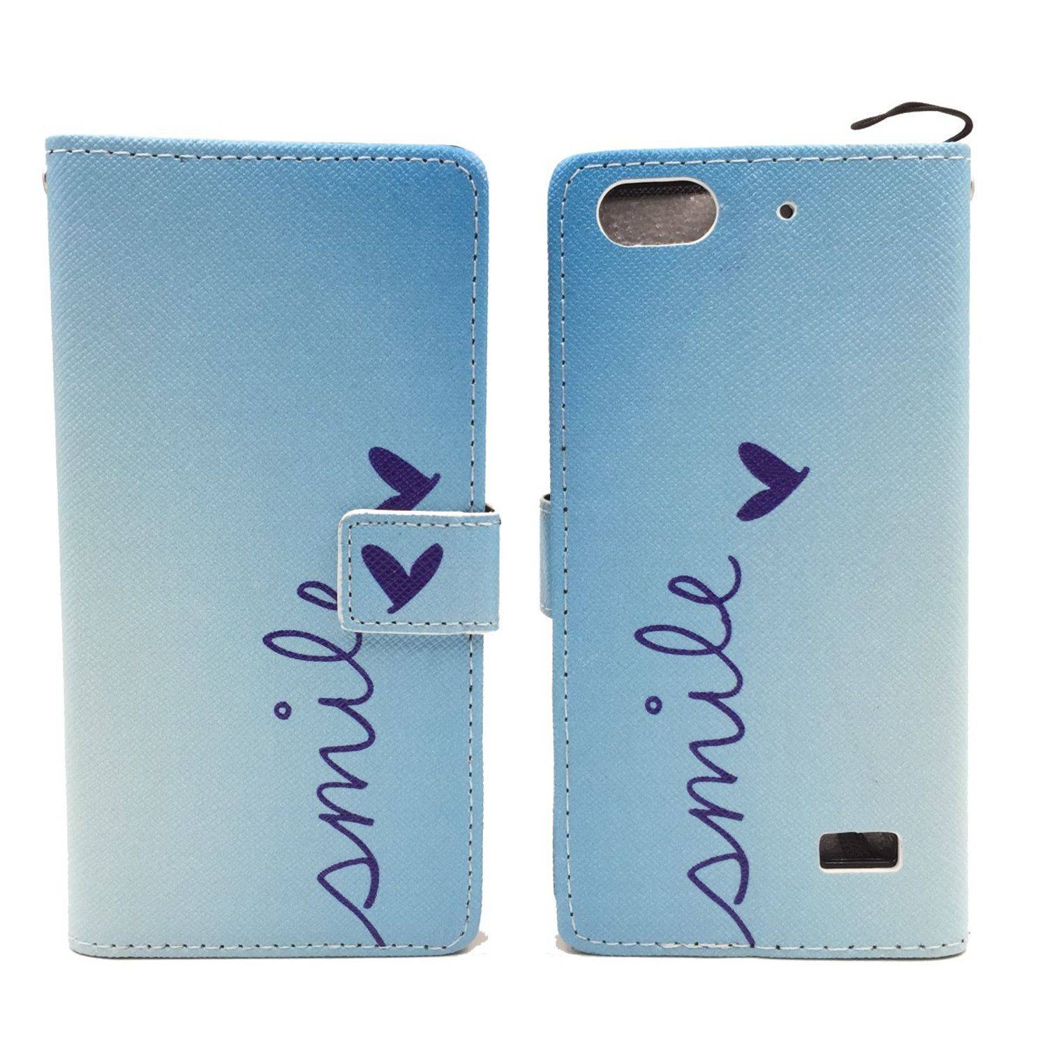 Huawei G Play Mini / Honor 4C Handyhülle Bookcover Blau