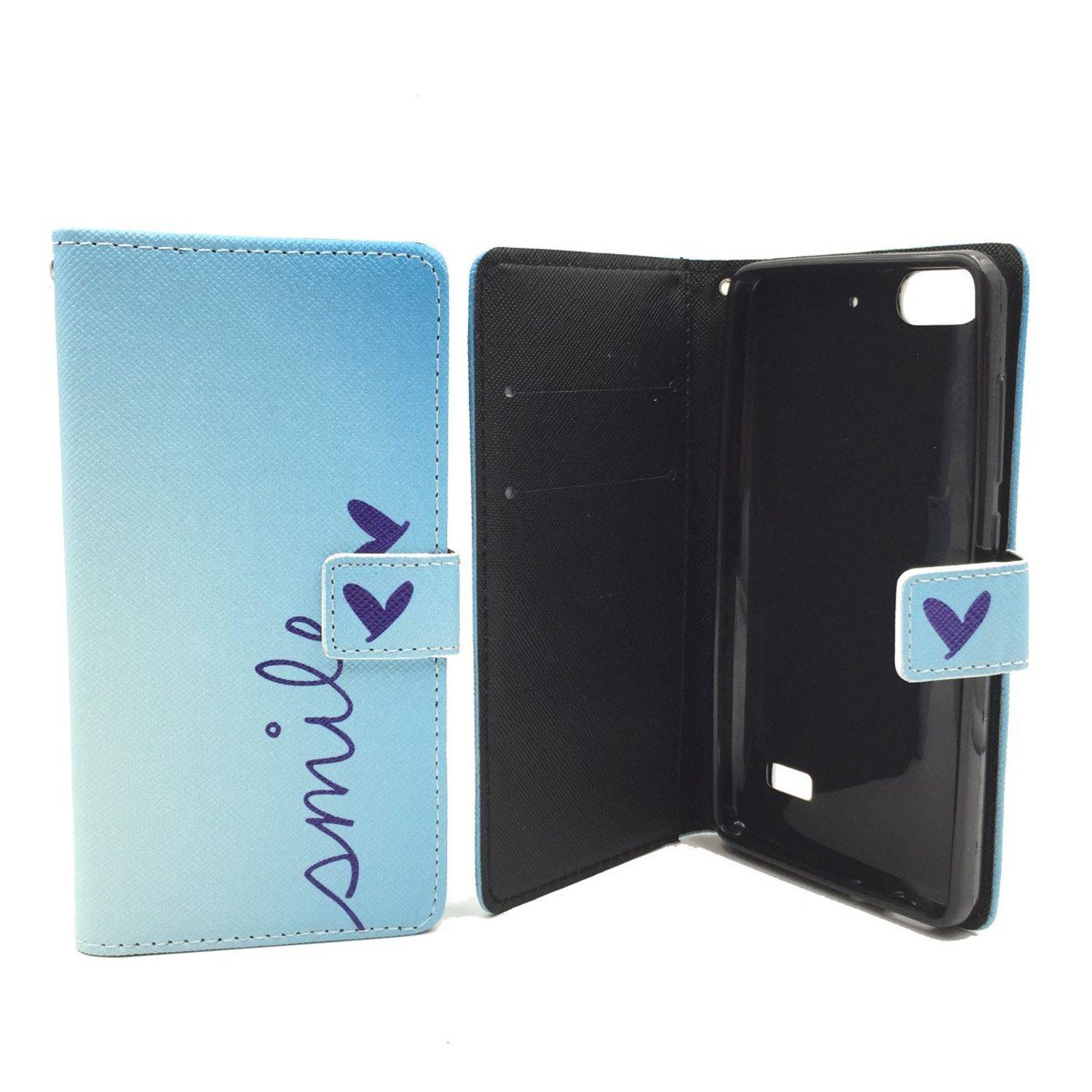 Huawei G Play Mini / Honor 4C Handyhülle Bookcover Blau