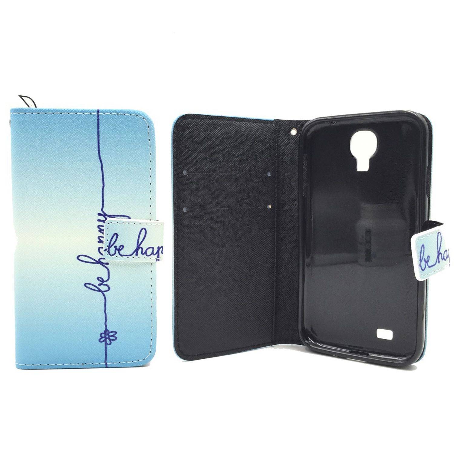 Samsung Galaxy S4 Handyhülle Bookcover Blau