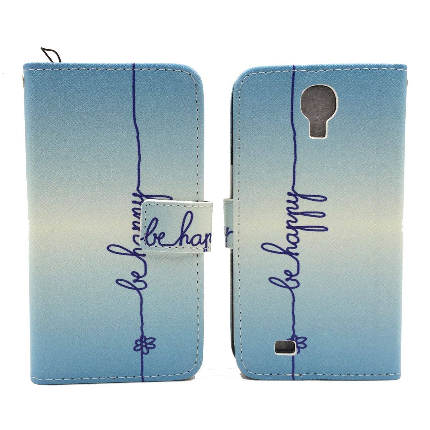 Samsung Galaxy S4 Handyhülle Bookcover Blau