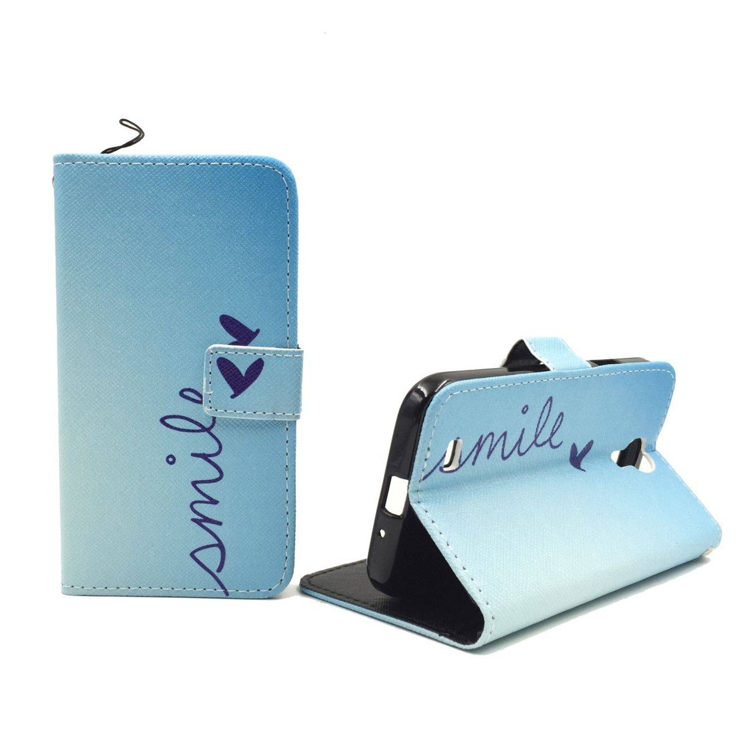 Samsung Galaxy S4 Handyhülle Bookcover Blau