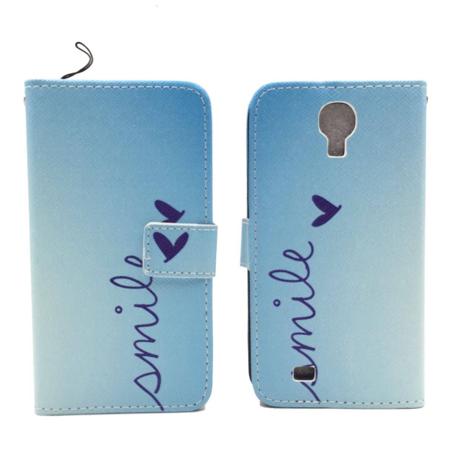 Samsung Galaxy S4 Handyhülle Bookcover Blau