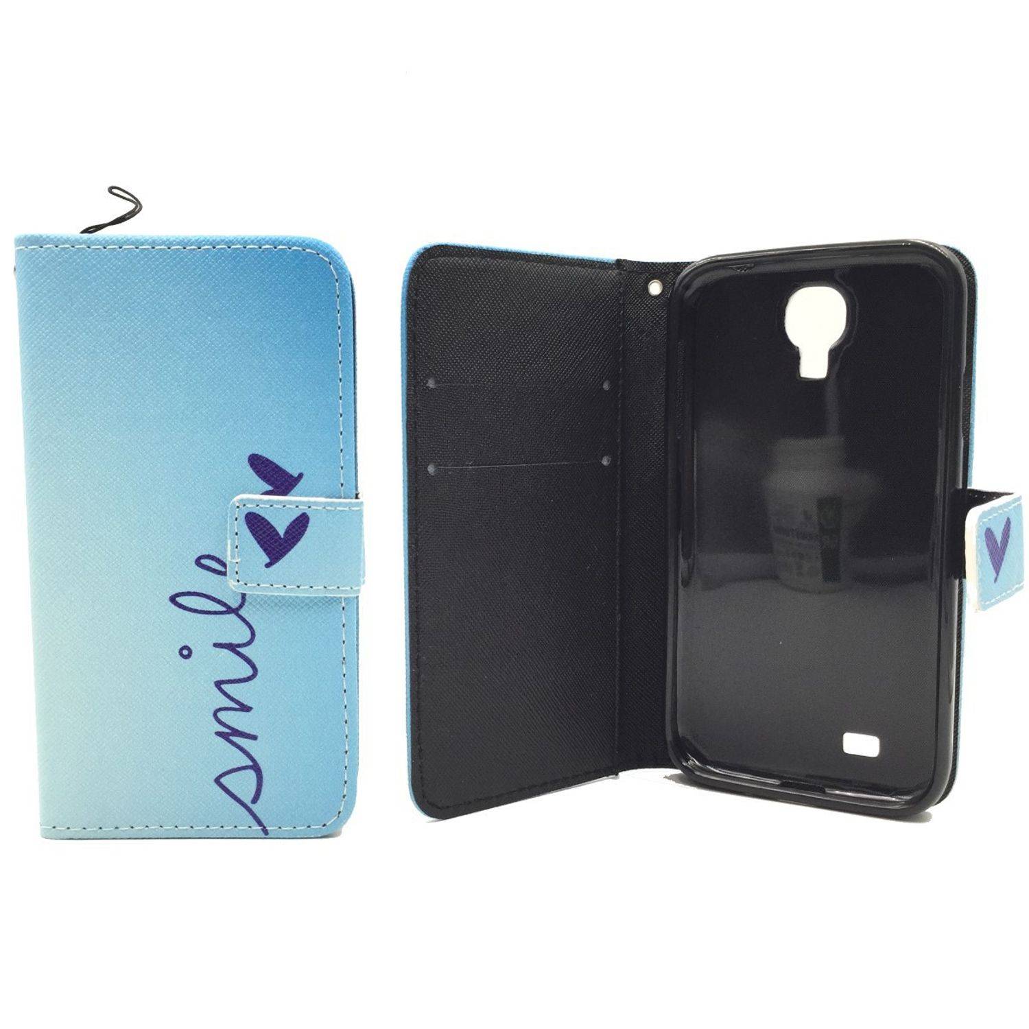 Samsung Galaxy S4 Handyhülle Bookcover Blau