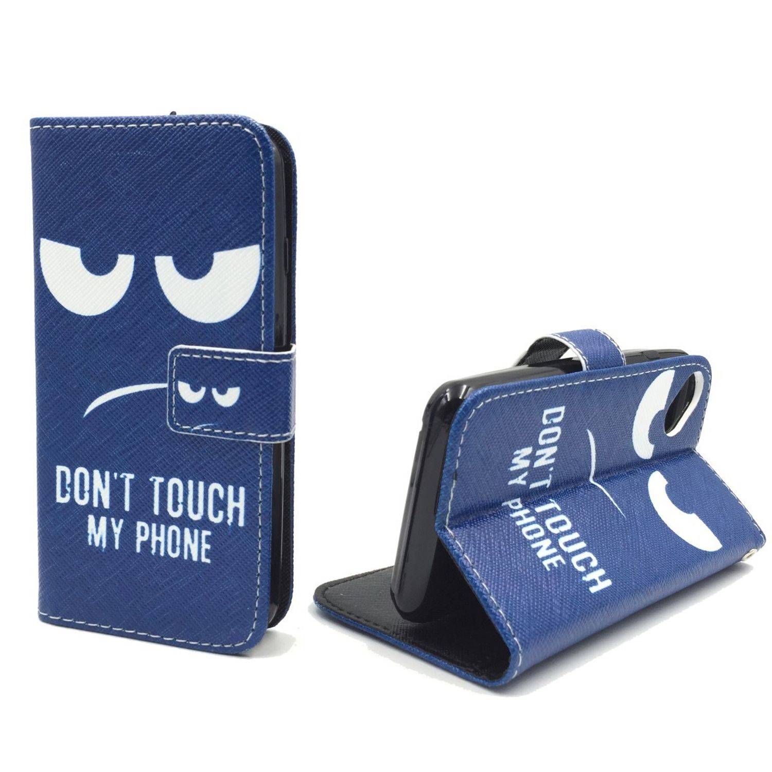 Wiko Sunset 2 Handyhülle Bookcover Blau