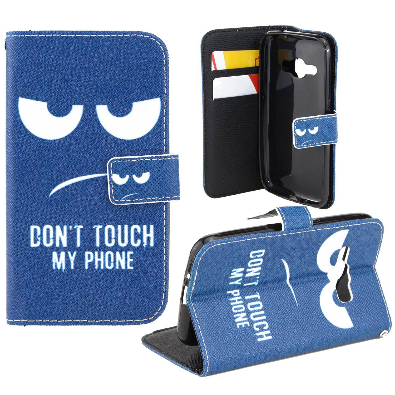 Samsung Galaxy A3 (2015) Handyhülle Bookcover Blau