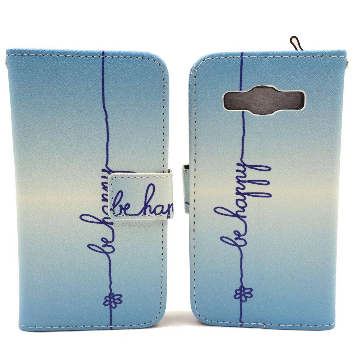 Samsung Galaxy A3 (2015) Handyhülle Bookcover Blau