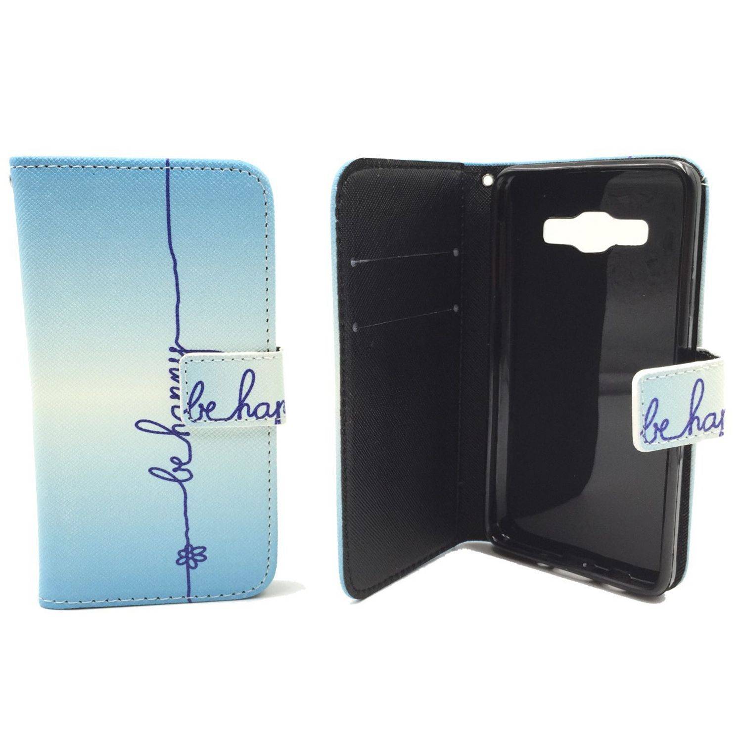 Samsung Galaxy A3 (2015) Handyhülle Bookcover Blau