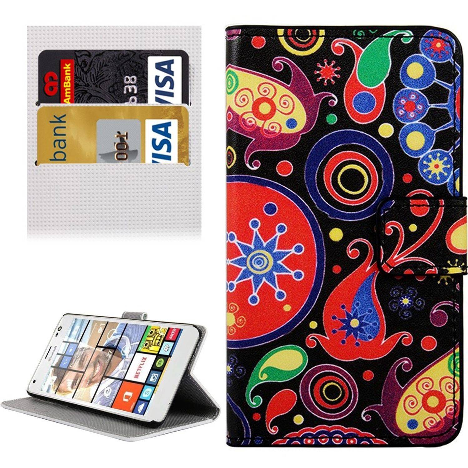 Microsoft Lumia 850 Handyhülle Backcover Mehrfarbig