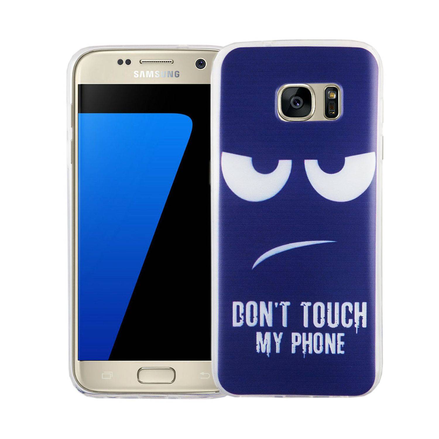 Samsung Galaxy S7 Handyhülle Bumper Backcover Blau