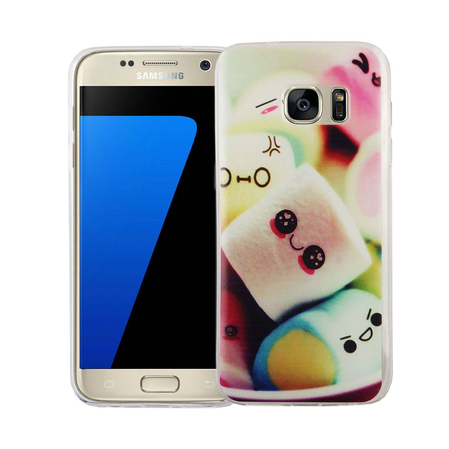 Samsung Galaxy S7 Handyhülle Bumper Backcover Mehrfarbig