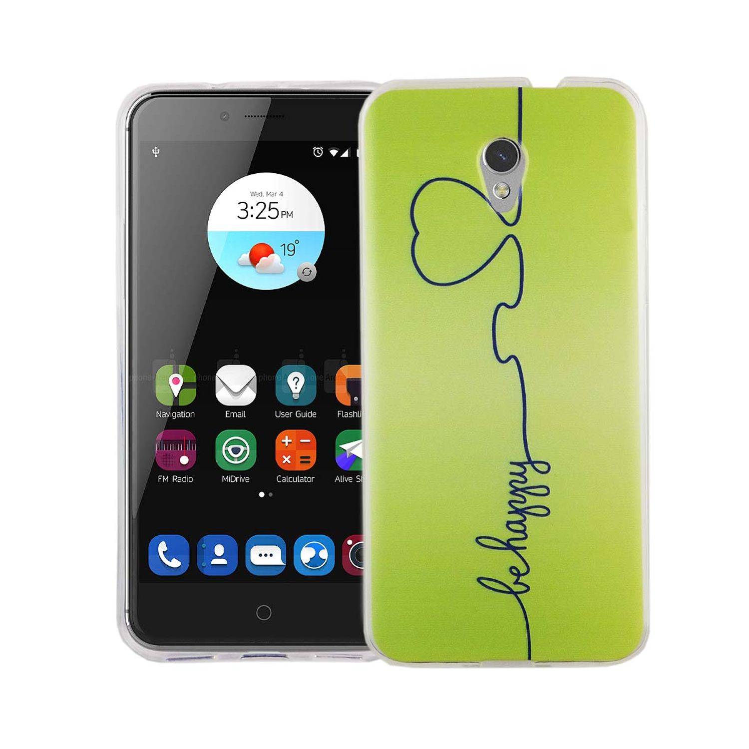 ZTE Blade V7 Handyhülle Bumper Backcover Grün