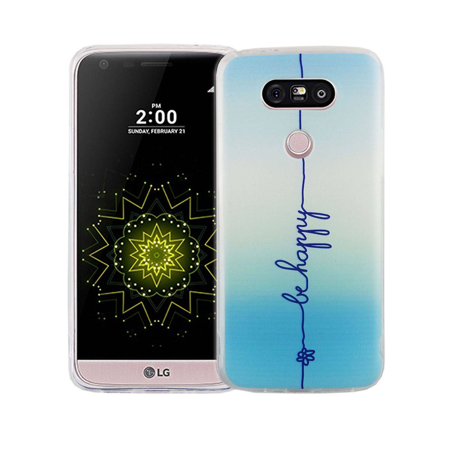 LG G5 Handyhülle Bumper Backcover Blau
