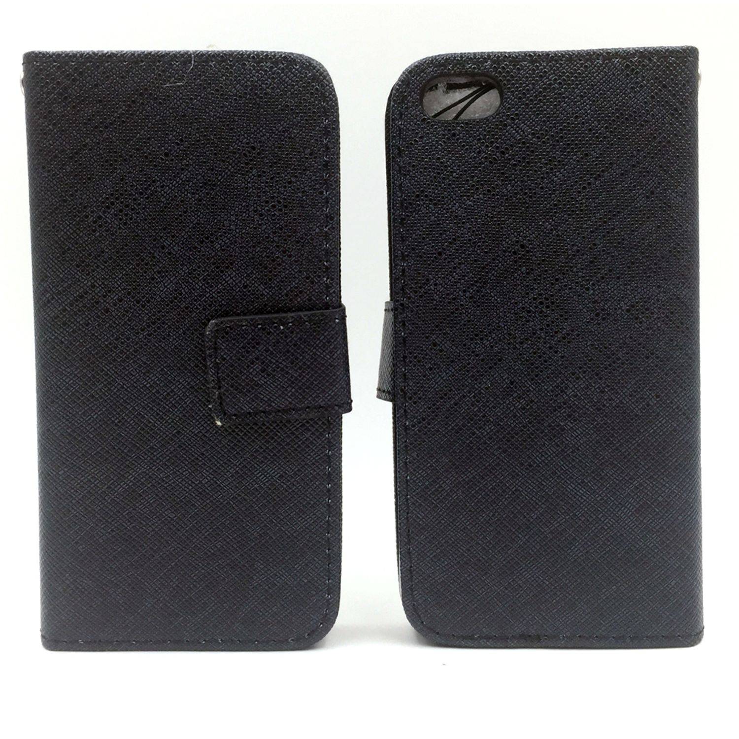 Apple iPhone 5 / 5s / SE Handyhülle Bookcover Schwarz