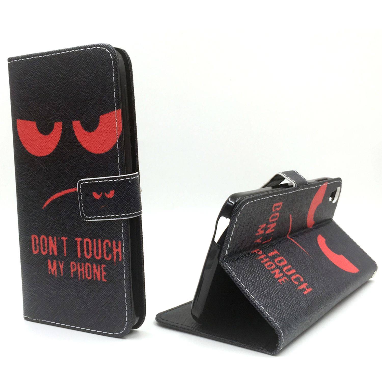Alcatel Idol 3 5,5 Zoll Handyhülle Bookcover Schwarz