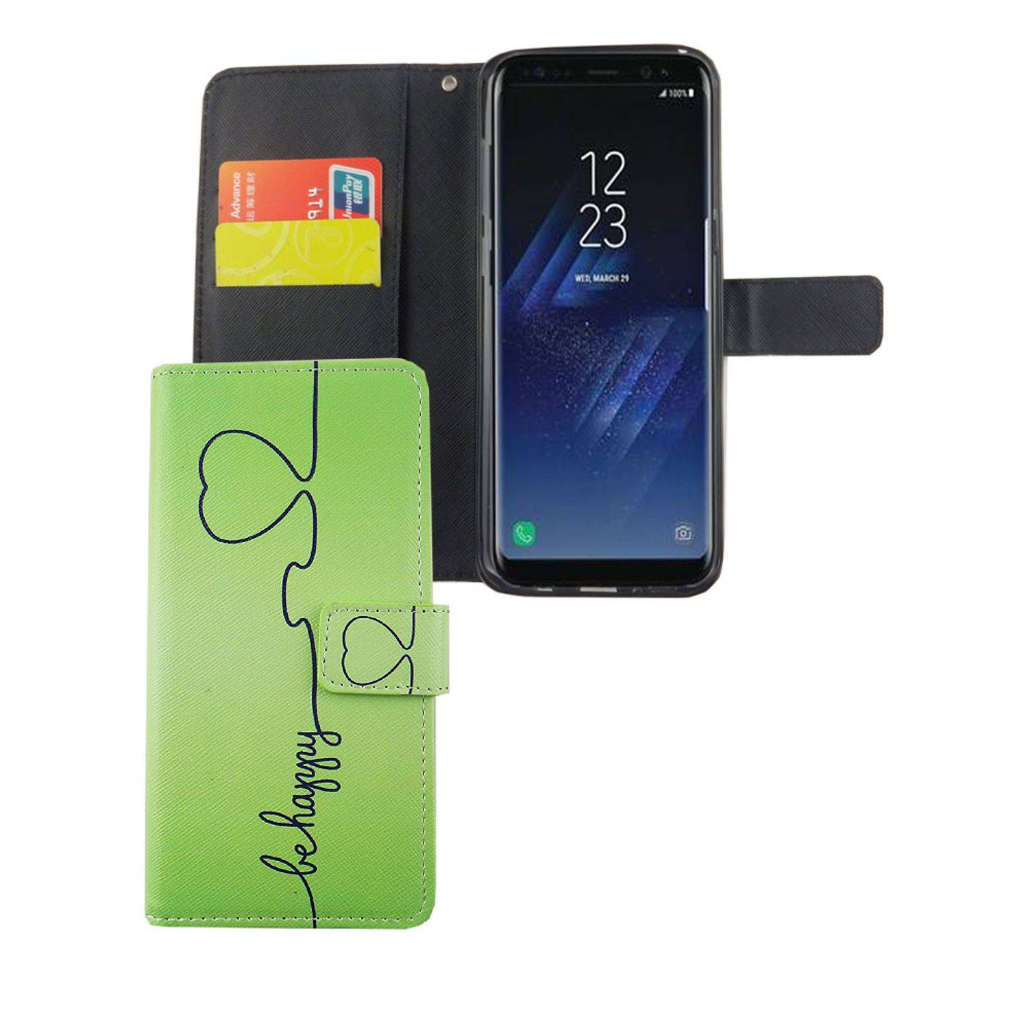 Samsung Galaxy S8 Plus Handyhülle Bookcover Grün