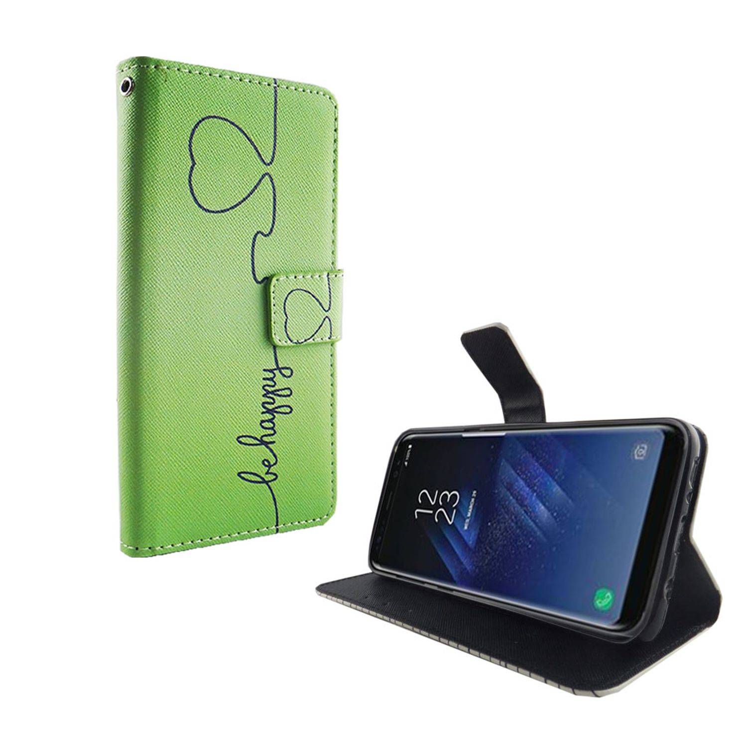 Samsung Galaxy S8 Plus Handyhülle Bookcover Grün