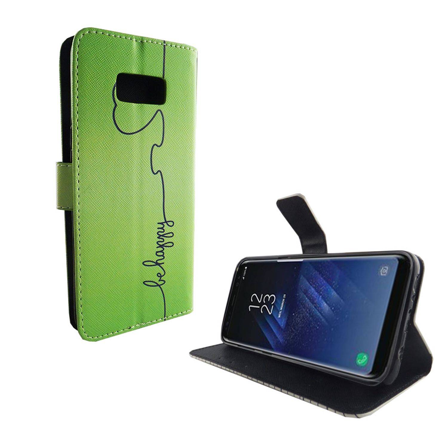 Samsung Galaxy S8 Plus Handyhülle Bookcover Grün