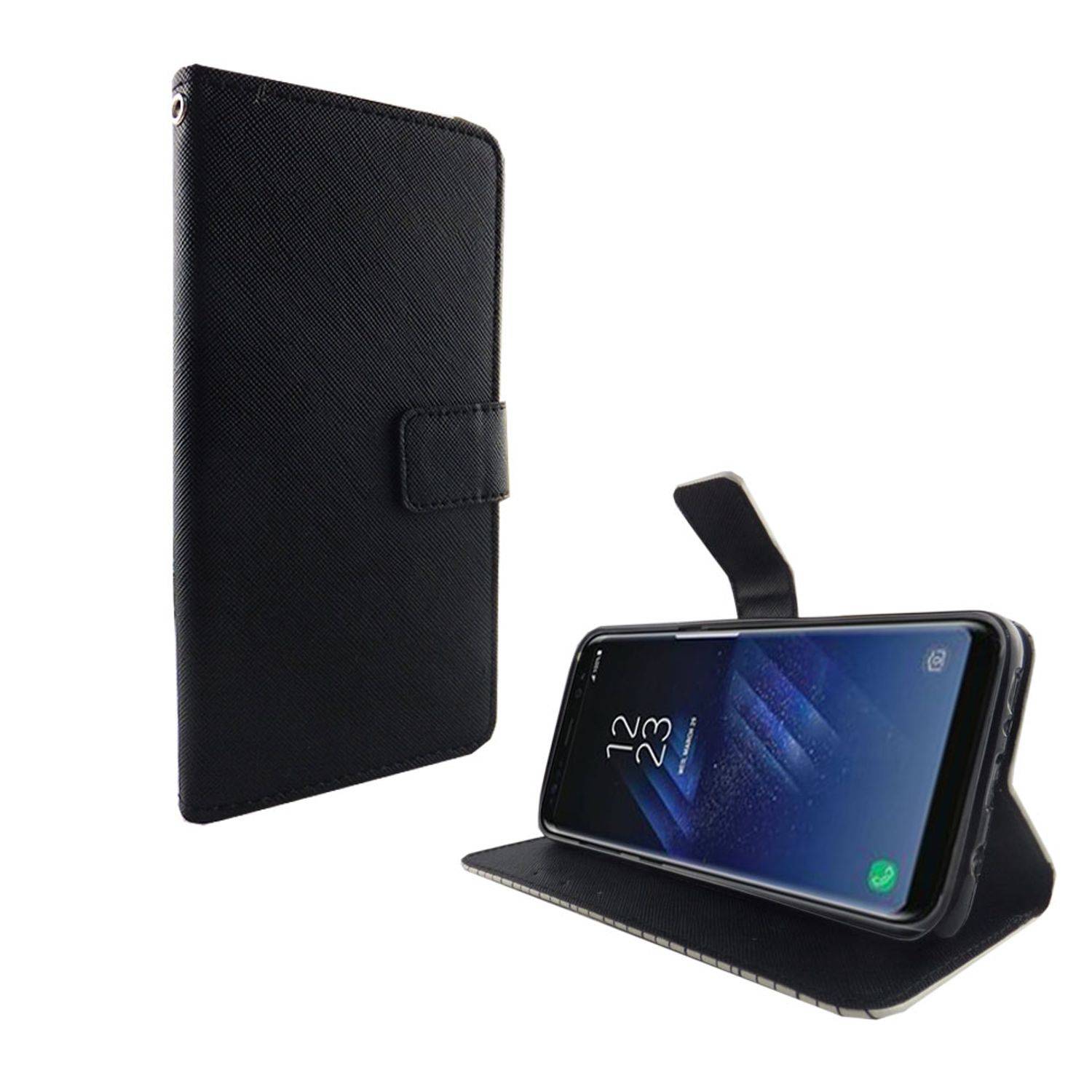 Samsung Galaxy S8 Plus Handyhülle Bookcover Schwarz