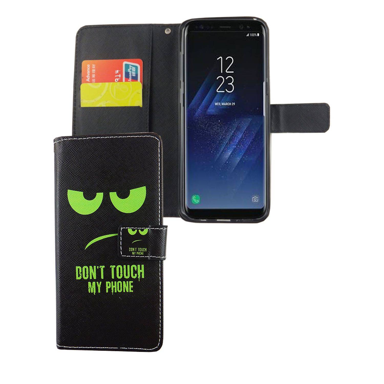 Samsung Galaxy S8 Plus Handyhülle Bookcover Schwarz