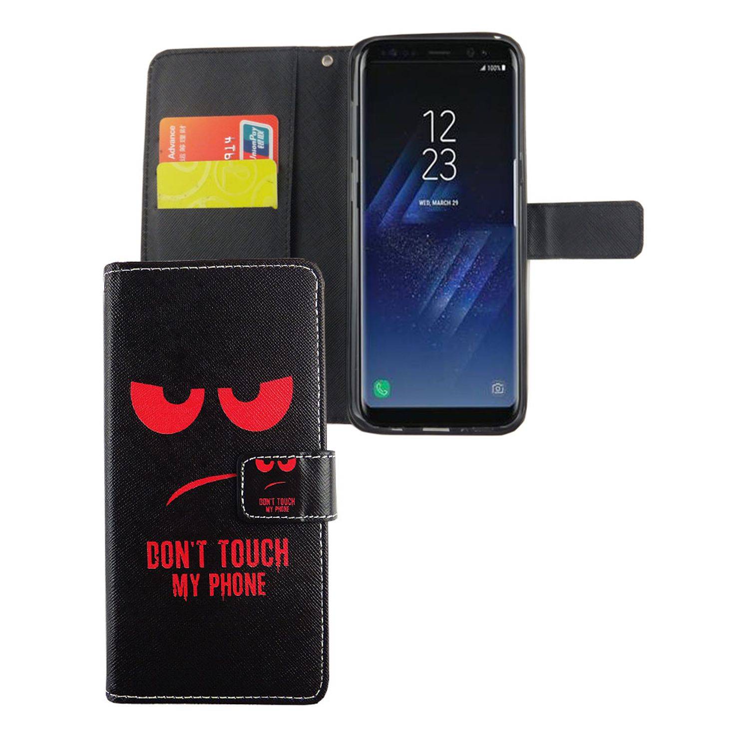 Samsung Galaxy S8 Plus Handyhülle Bookcover Schwarz