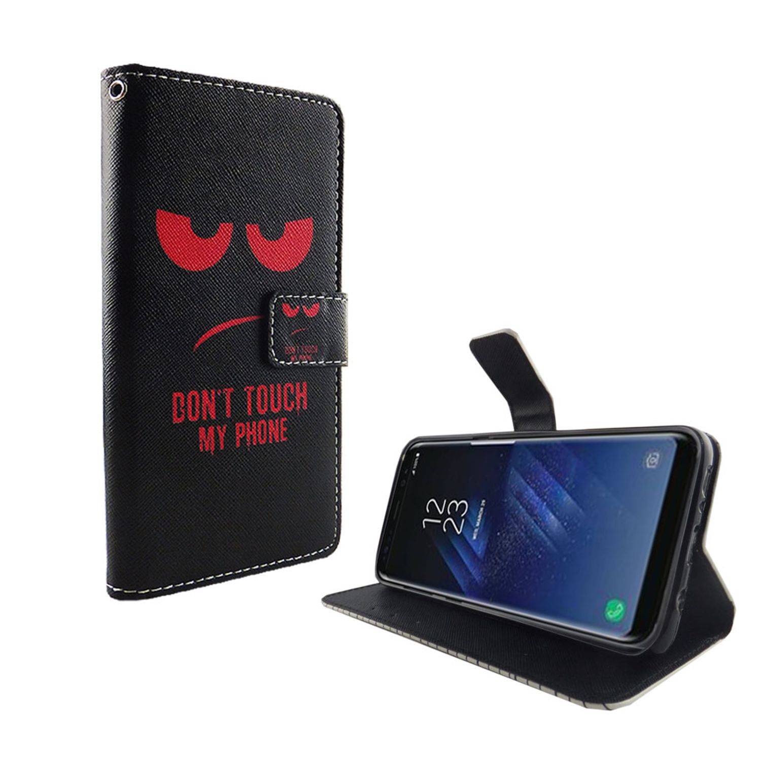 Samsung Galaxy S8 Plus Handyhülle Bookcover Schwarz