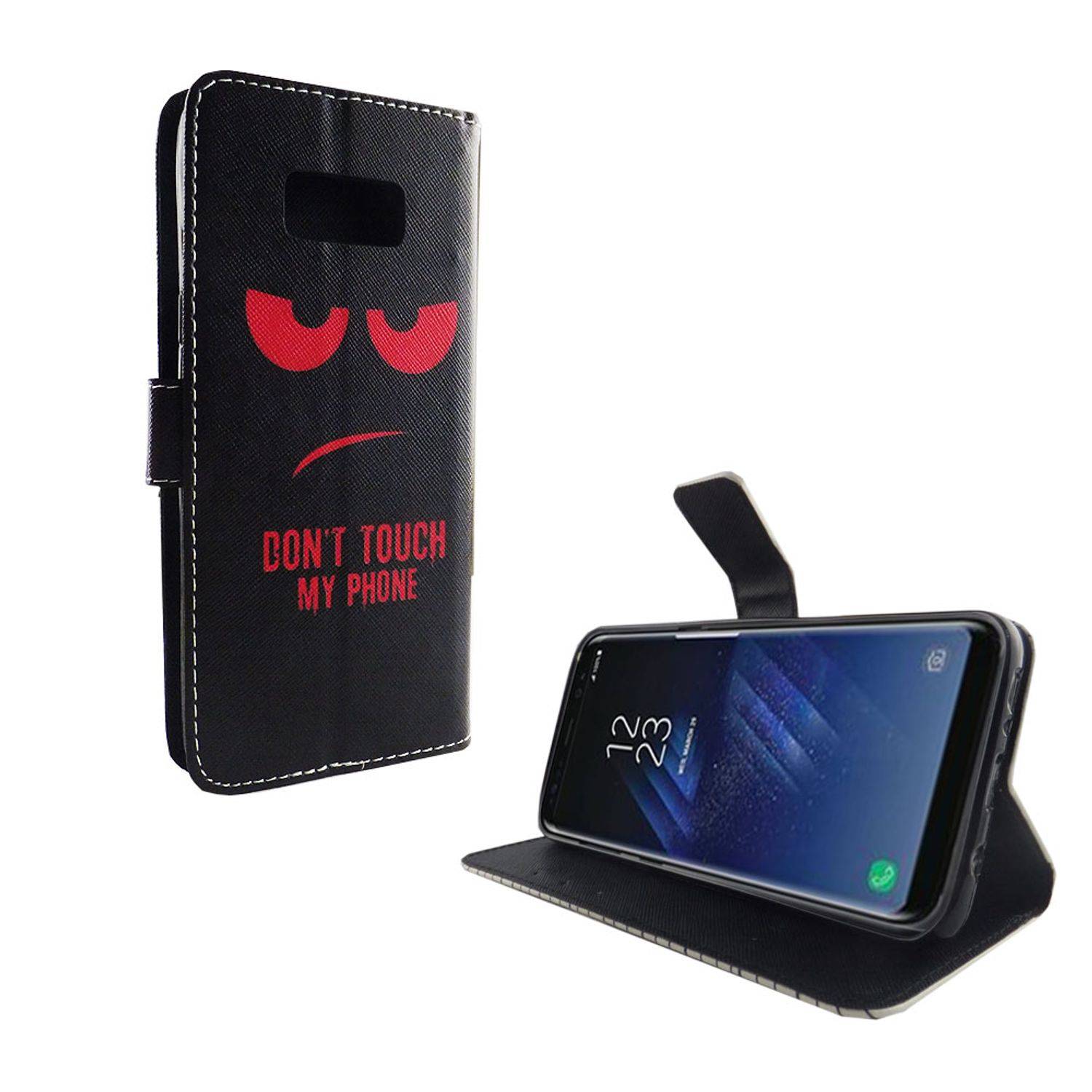 Samsung Galaxy S8 Plus Handyhülle Bookcover Schwarz