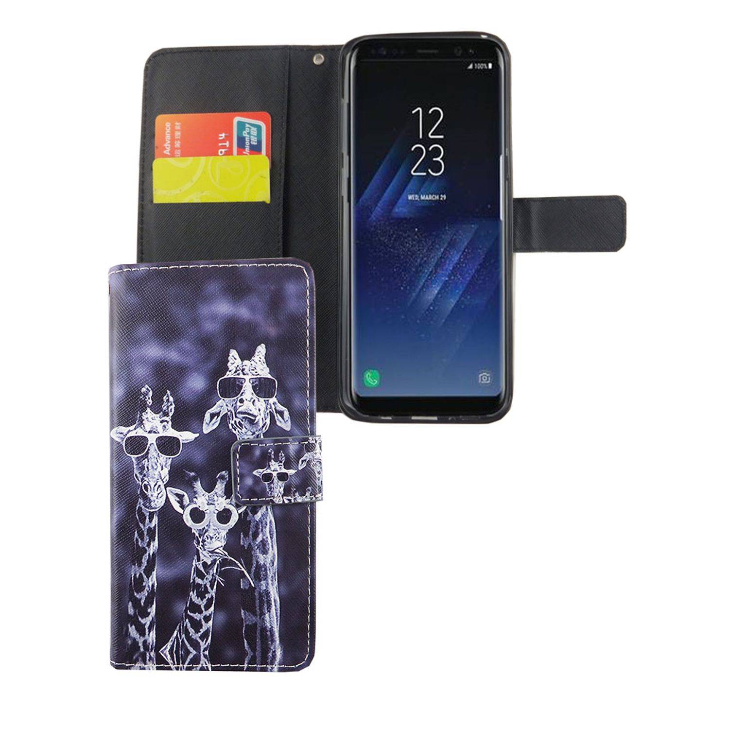 Samsung Galaxy S8 Plus Handyhülle Bookcover Mehrfarbig
