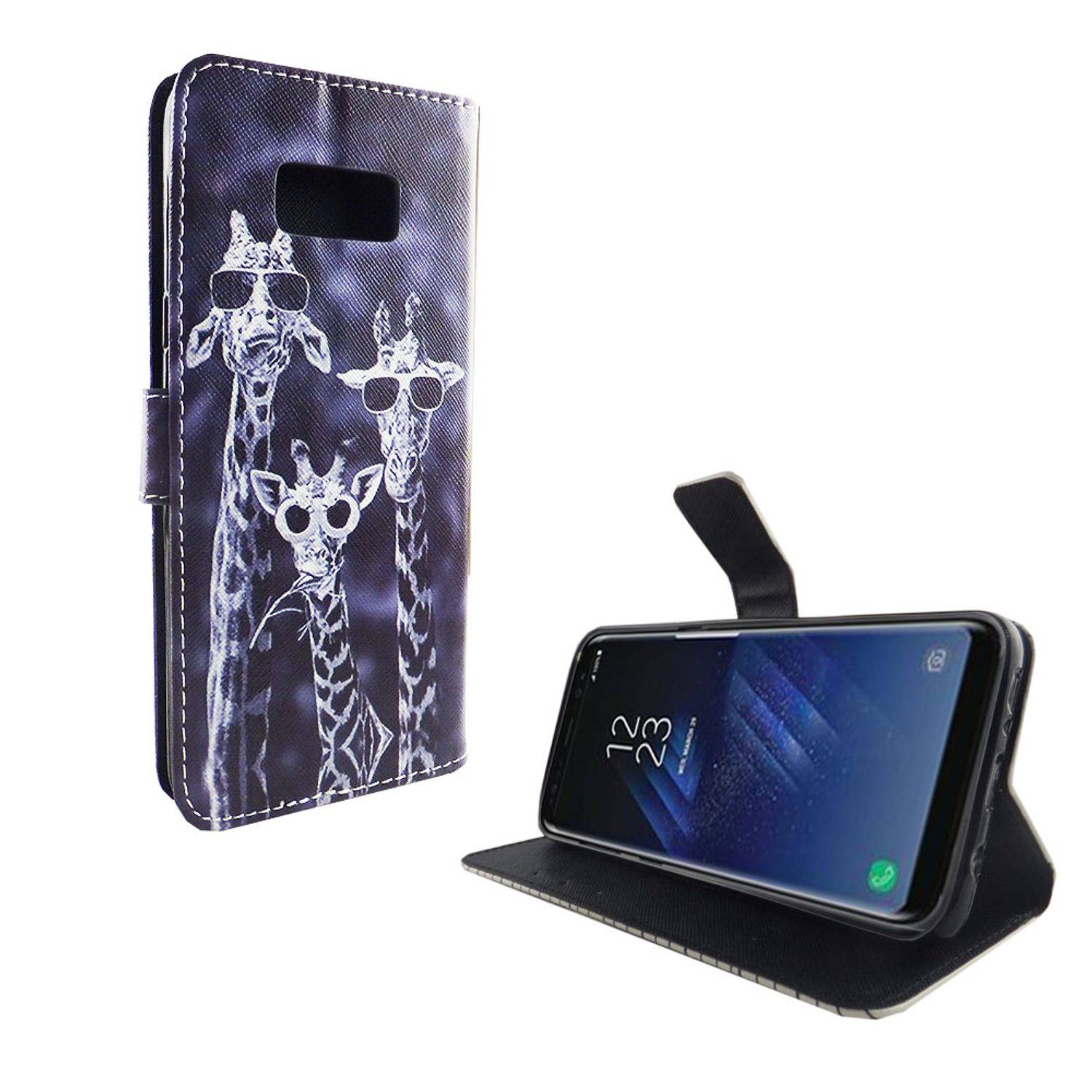 Samsung Galaxy S8 Plus Handyhülle Bookcover Mehrfarbig