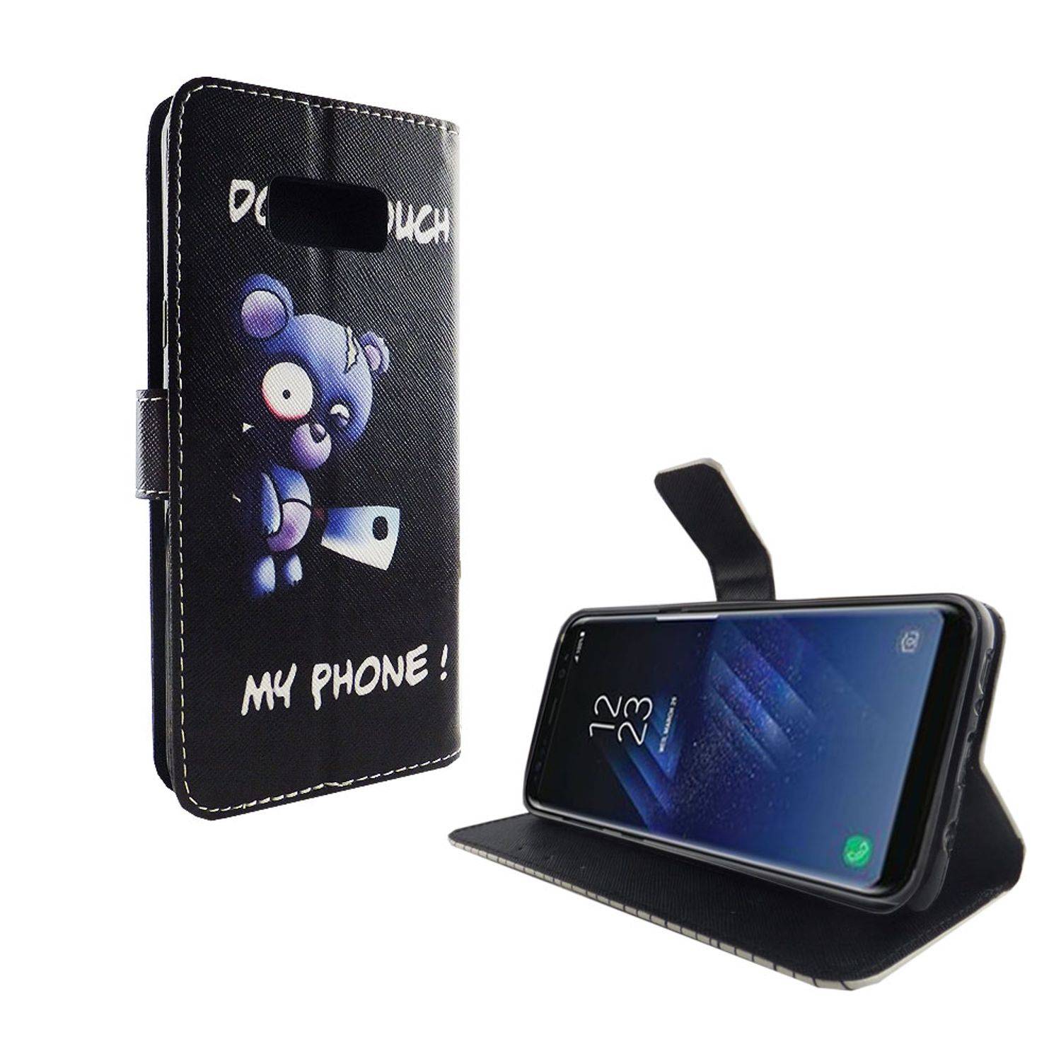 Samsung Galaxy S8 Plus Handyhülle Bookcover Schwarz
